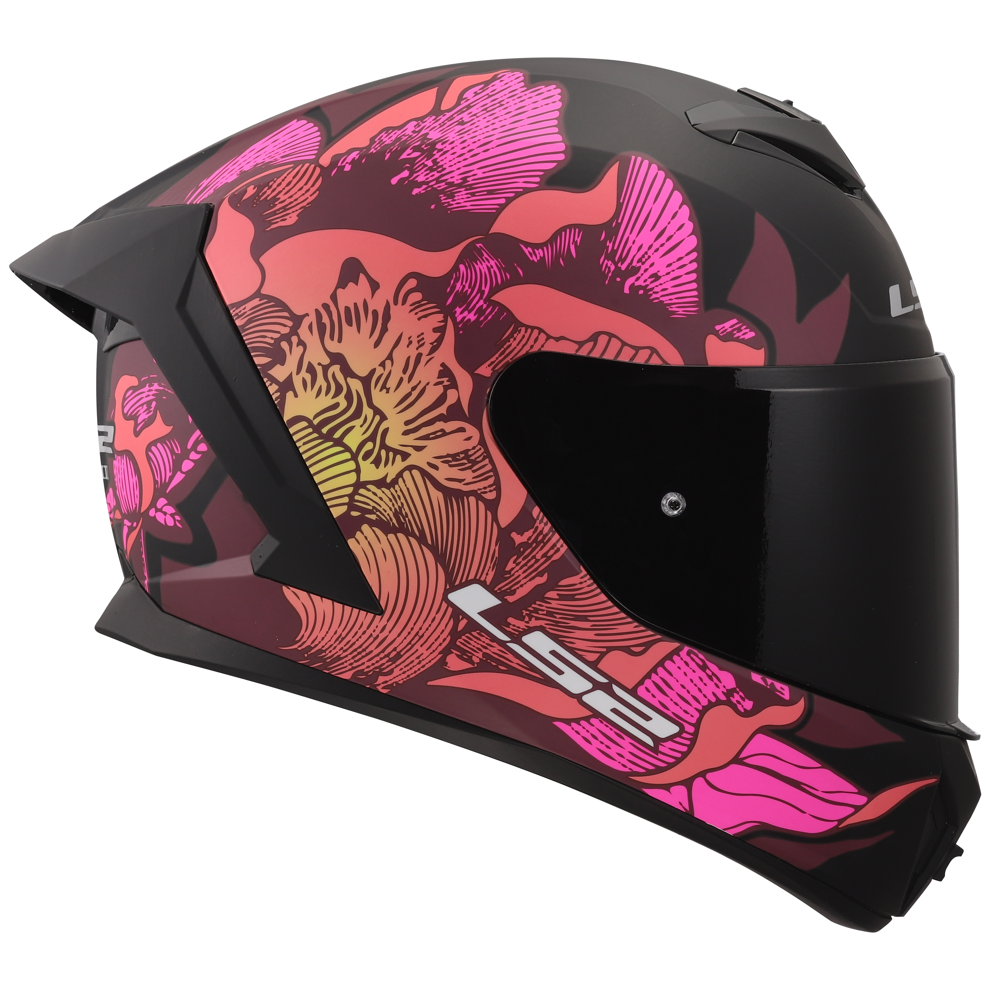 LS2 FF820 RAPID III POPPIES II BLACK PINK 168200411 (4)